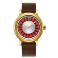 QT918 brown with gold shell silver surface