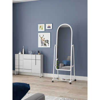 Simple Dressing Mirror, Floor-To-Ceiling Mirror, Full-Length Mirror, Fitting Mirror, Removable Clothing Store, Modern Three-Dimensional Large Mirror, Sleeping Room