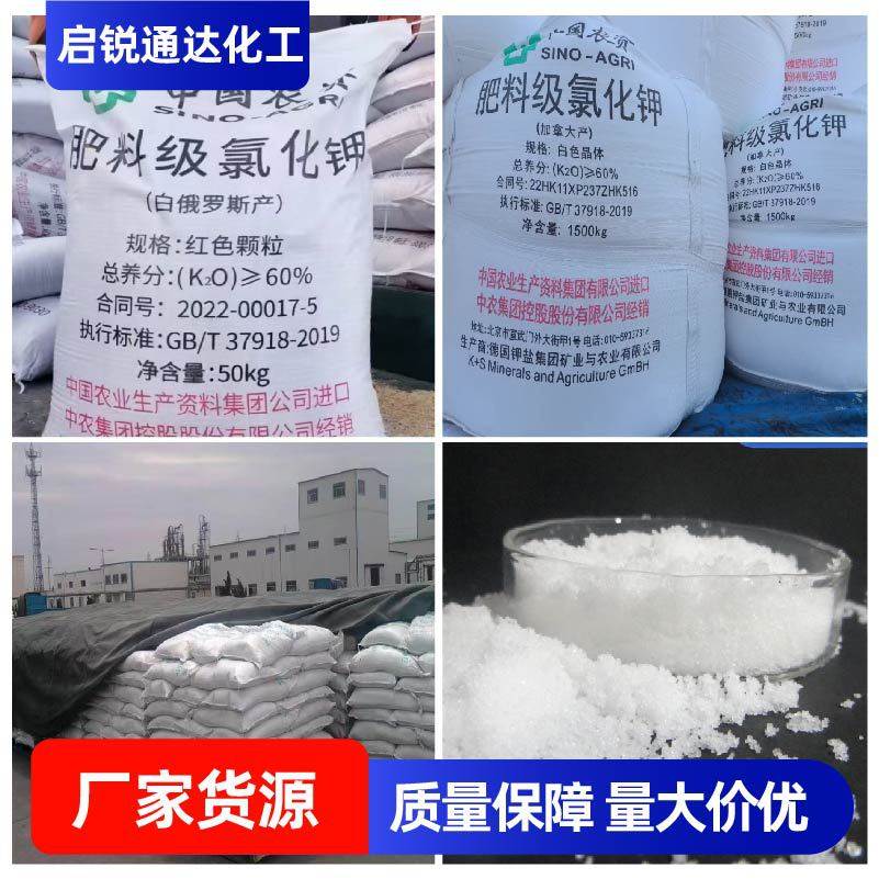 Potassium Chloride Aquaculture Nutritional Supplement Feed Additive Manufacturer In-Stock Agricultural Grade Compound Fertilizer Potassium Chloride