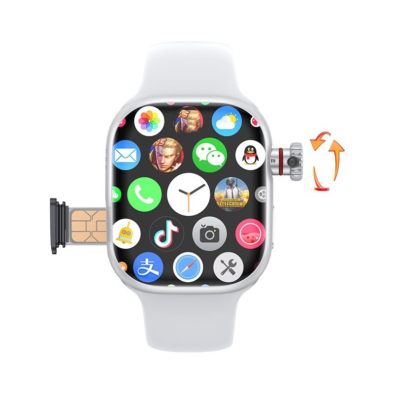 Cd99 Smart Watch Huaqiangbei S10 Plug-In Card Honeycomb Version Rotating Camera Phone Watch Smart Island New Model