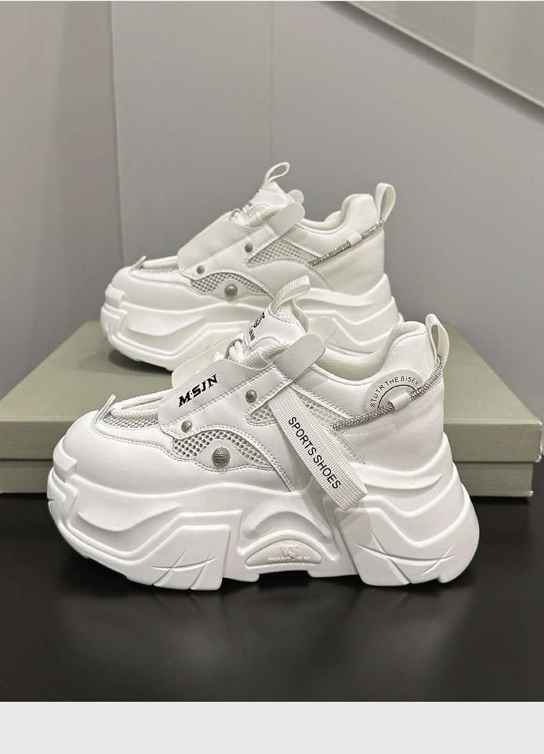 Giày sandal nữ gót thấp thanh lịch, mũi tròn, quai dây buộc, đế wedge PU, gót 6-8 cm — Xám bột, Trắng, Mơ chi tiết 11