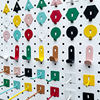Nordic style hook diy metal material no need to punch holes
