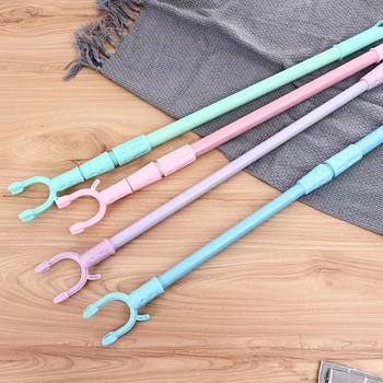 Retractable Aluminum Alloy Clothes Drying Rod for Dormitory Home Use, Extended and Thickened Clothes Hanger for Balcony Students to Pick up Clothes