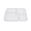 Disposable Thickened Lunch Box with Three Compartments, Four Compartments, Five Compartments, Cafeteria Fast Food Box, Business Meal Set, Packaged Takeout Tableware