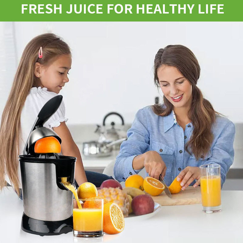 Juice Machine Us Standard 110V Household Stainless Steel Juicer Lemon Orange Pulp Juice Separation Cooking Machine Stainless Steel Material
