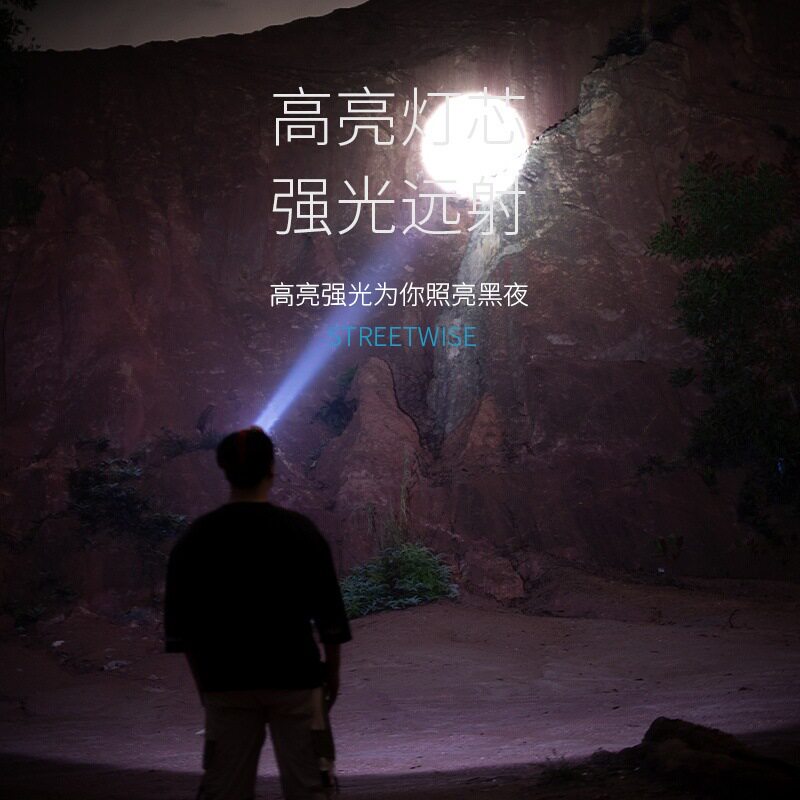 Outdoor Ultra-Bright Led Headlight, Strong Light Charging, Head-Mounted Sensor, Special Lighting for Night Fishing, Long-Lasting Battery Life