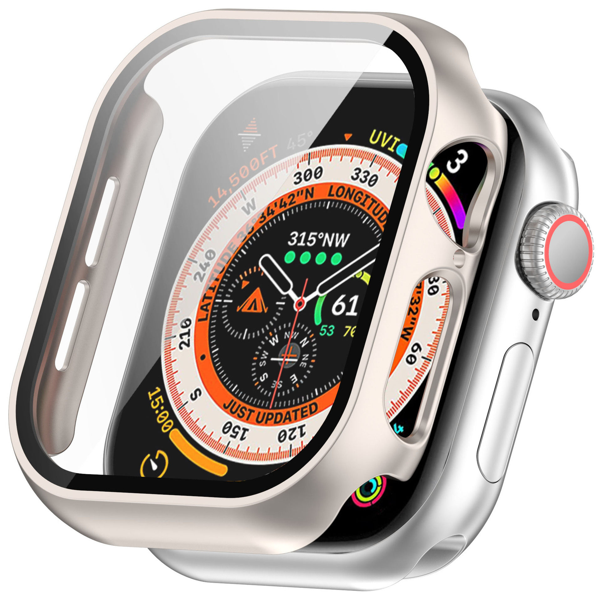 Suitable for Apple Watch 10 Case, Apple Watch Protective Case, Tempered Film Integrated Case, iWatch 11 Anti-Drop