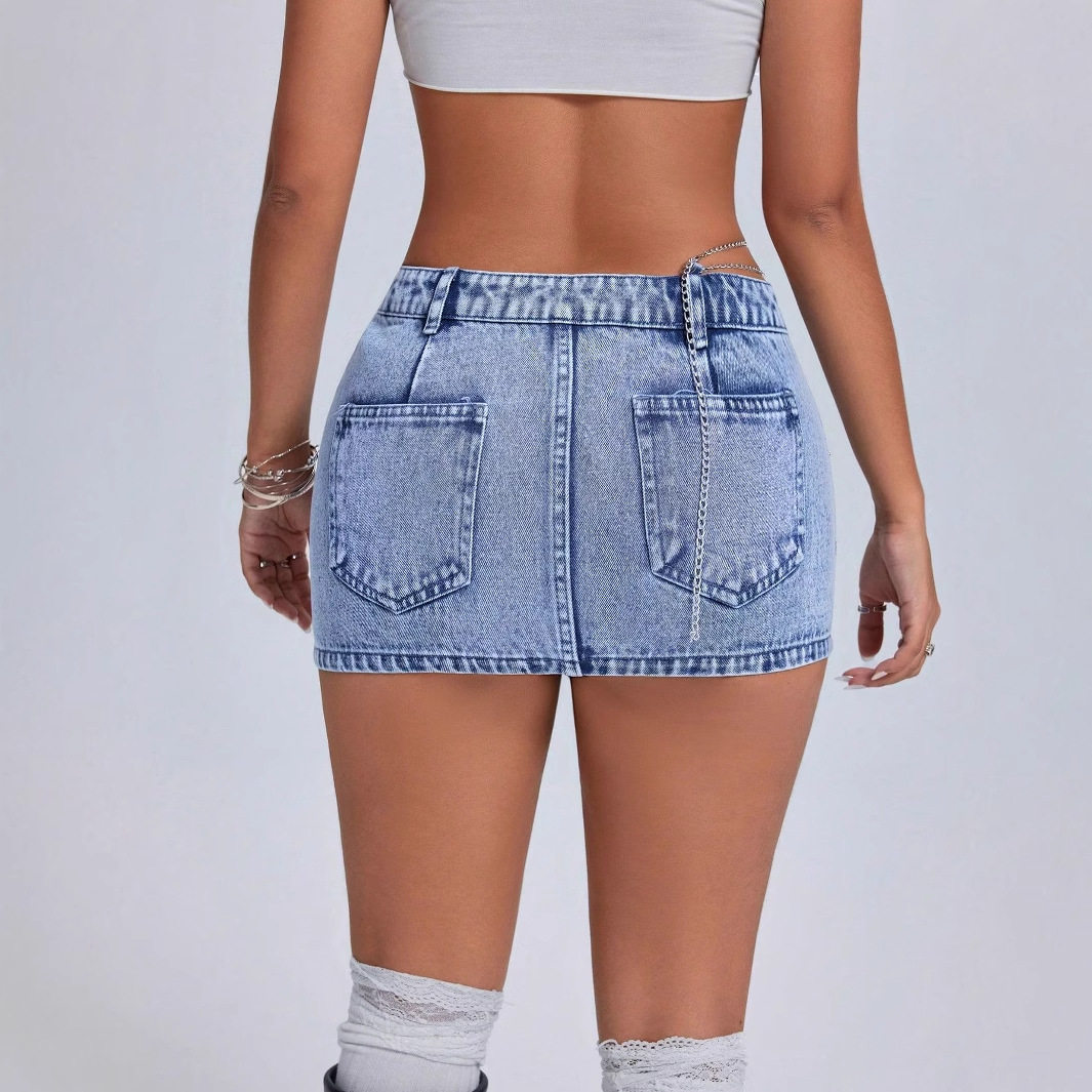 Fashionable Womens Bodycon Mini Skirt Low Waist Trendy Design Perfect for Casual Outings Wholesale Available