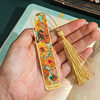 Ji Luyu Meets Chengpin: Flower Sketch Series Bookmarks, Vintage Famous Paintings Metal Planner Charms, Reading Book Clips, Ji
