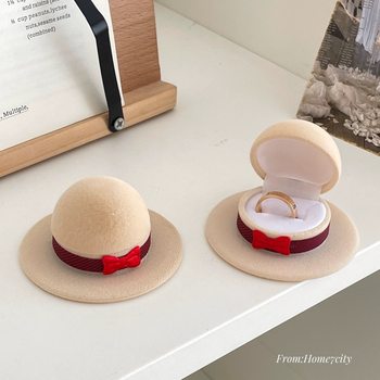 Cute Little Top Hat Ring Box, Earring and Necklace Storage Box, Creative Small Gift for Girlfriend, Gift Box, Jewelry Box