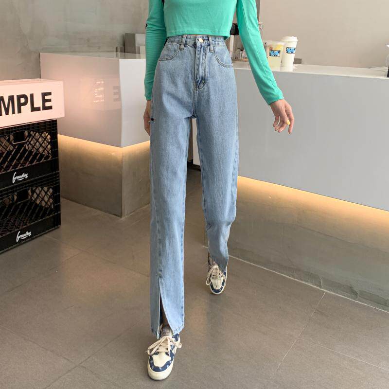 High Waisted Wide Leg Jeans for Women Loose Fit Straight Cut Trendy Style Perfect for Spring and Autumn Wholesale