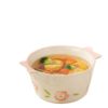 High-Capacity Ceramic Bowl with Good Looks, Instant Noodle Bowl, Ins Style Household Popular Snail Noodle Double-Eared Soup Bowl, Salad Bowl