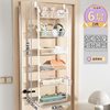 Door Food Storage Room Metal Storage Box Adjustable Cabinet Door Storage Rack Bathroom Door Storage Rack