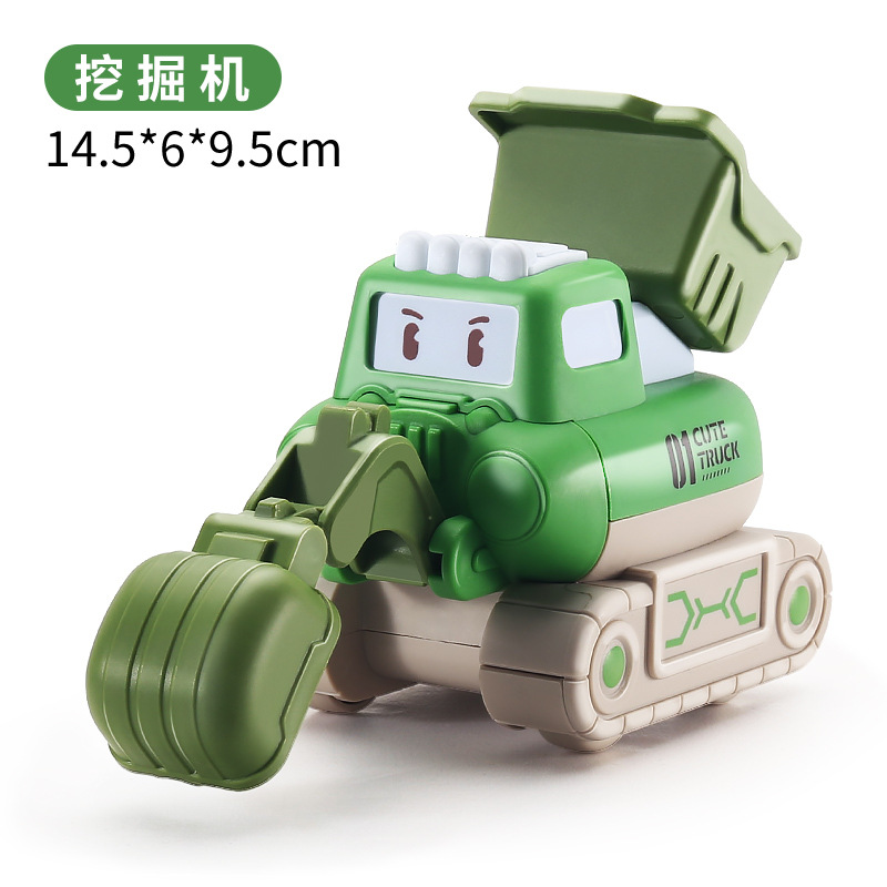 Q萌儿童玩具男孩按压小汽车救护警车卡通耐摔滑行地摊热卖批发3-4