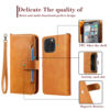Suitable for iPhone 17 Pro Anti-Fall Two-In-One Phone Leather Case, Apple 16 Card Holder Stand, Samsung S25 Protective Case