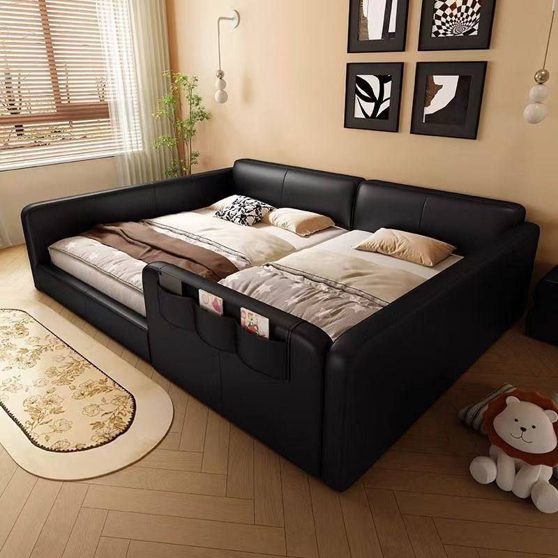 Spliced ​​Second Child Simple Family Parent-Child Oversized Family of Three or Four Multifunctional Modern Leather Storage Tatami