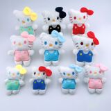 кукла hello kitty, маленькая подвеска, галстук-бабочка, комбинезон, плюшевая кукла, сумка hello kt, маленькая подвеска