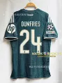 2627 real madrid away custom jersey #24 with champions league armband