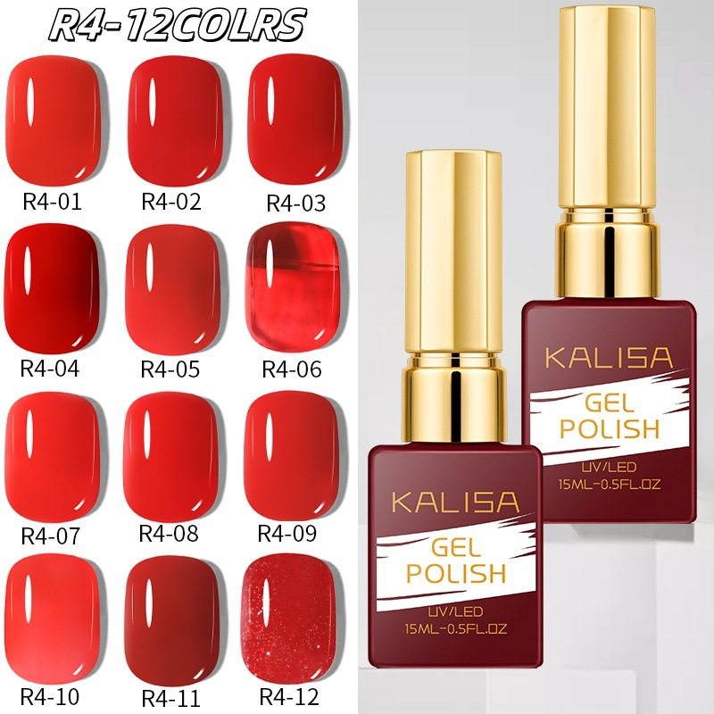 KALISA Nail Polish Gel Tomato New 2025 Watermelon Red Red Chinese Red Light Therapy Nail Polish Gel