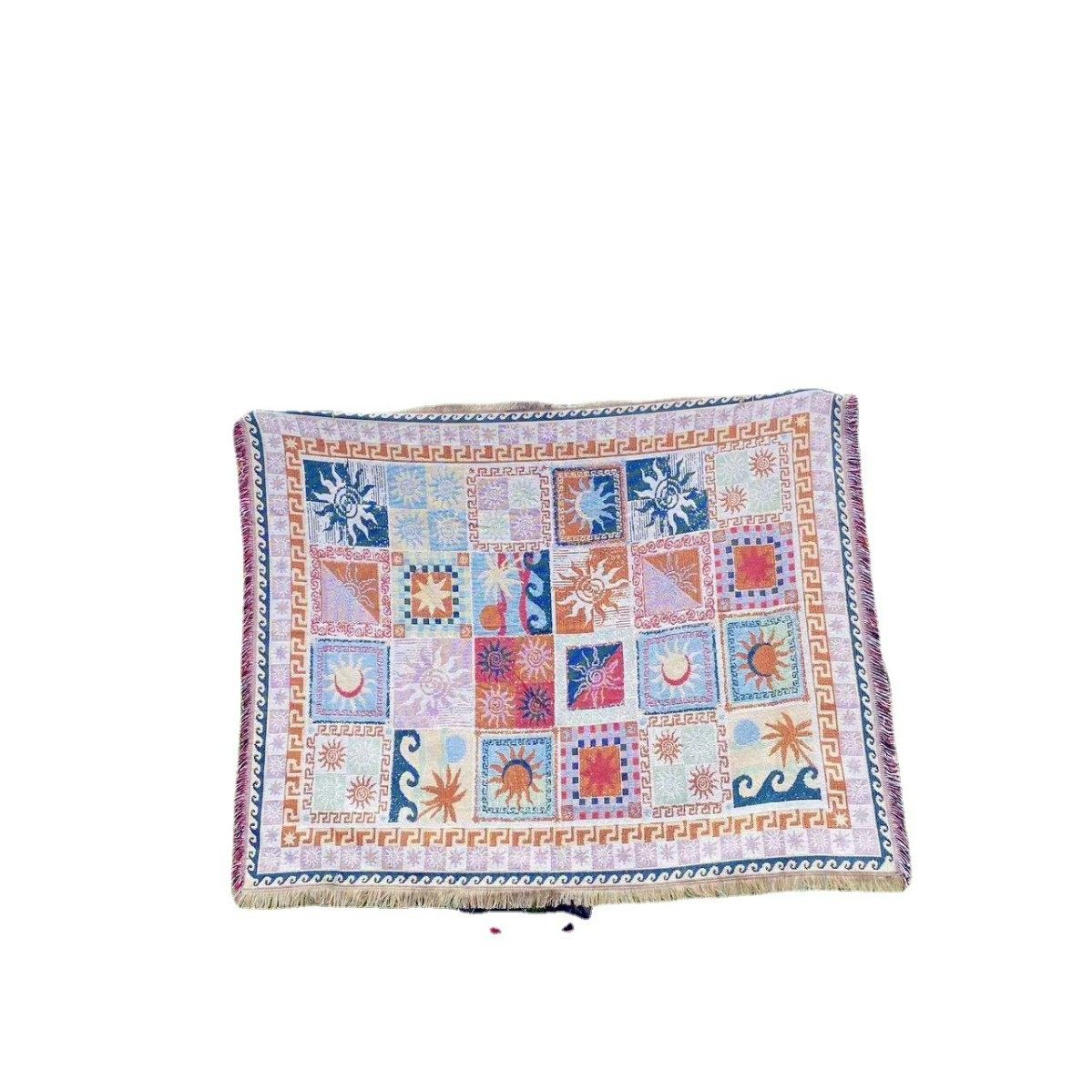 New ins Style Multi-functional Blanket Camping Bedroom Living Room Cotton Blanket Sofa Cushion Blanket Decorative Sofa Cover Towel