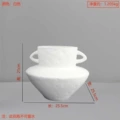 Binaural vase White 25.5*25.5 * 21cm