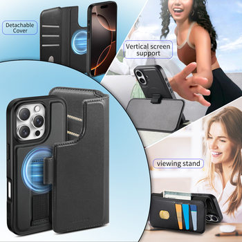 Suitable for Apple 16Promax Mobile Phone Case Magsafe Two-In-One 16E Magnetic Separation Iphone17 Protective Case