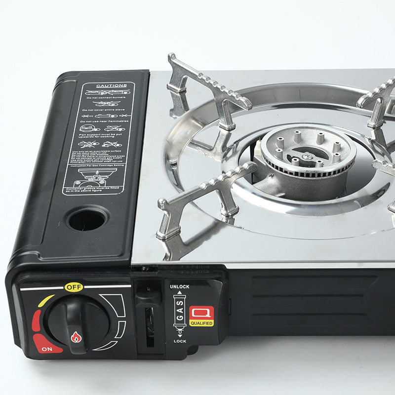 Double-Port card stove portable gas stove field cooker gas tank large fire gas stove spot wholesale