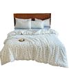 Class a maternal and infant grade cotton knitted aerobic double-layer yarn four-piece set cotton sanding dormitory three-piece quilt cover quilt cover 4