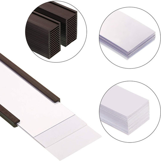 Factory Direct sales C- shaped magnetic card-inserting label clip iron cabinet door magnetic name sticker warehouse shelf identification card holder