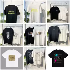 Summer New Loose Fit Letter Print Pure Cotton Crew Neck Short Sleeve T-Shirt
