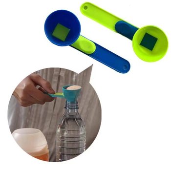 Cross-border Mess Free Measuring Funnel Creative Milk Powder Leak-proof Spoon Protein Powder Sliding Colander