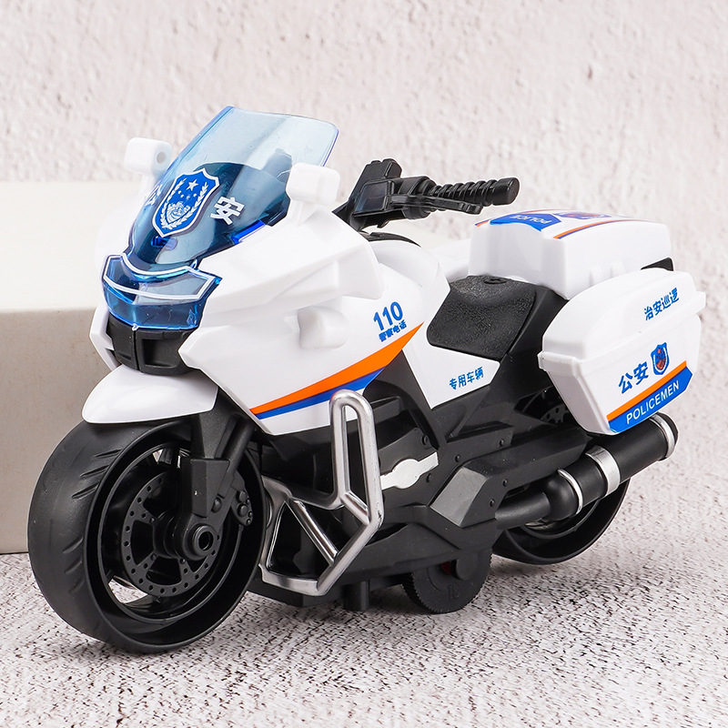 跨境亚马逊抖音儿童玩具男孩仿真玩具摩托车夹娃娃机惯性玩具车子
