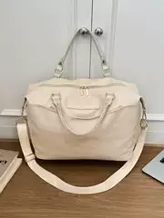 Large-Capacity Travel Bag for Women, Versatile Fitness Bag, Can Be Attached to a Trolley Case, No Need for Checked Baggage, Lightweight Carry-On Bag