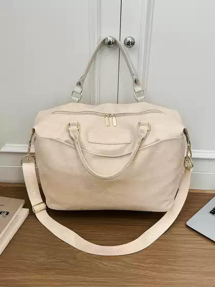 Large-Capacity Travel Bag for Women, Versatile Fitness Bag, Can Be Attached to a Trolley Case, No Need for Checked Baggage, Lightweight Carry-On Bag