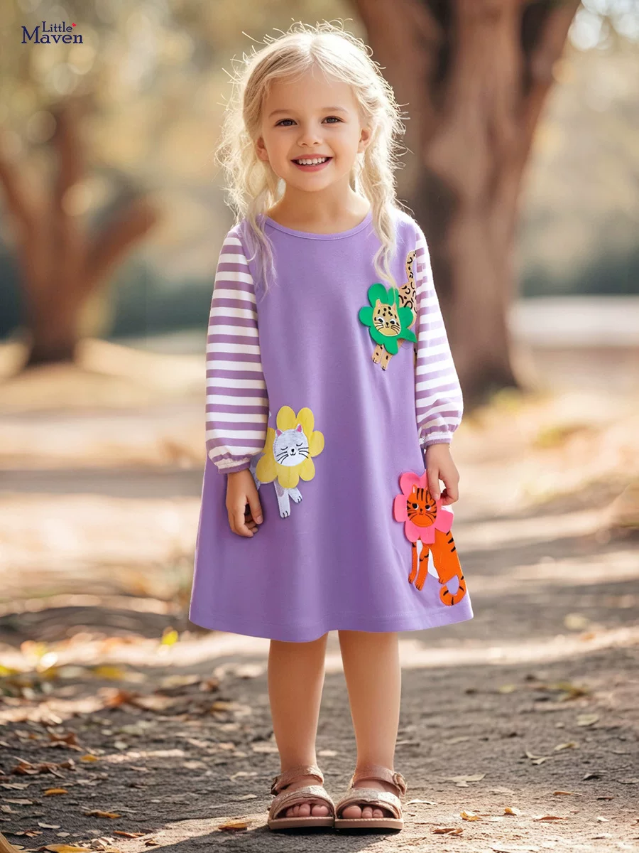 Dress, Autumn Cartoon Girls' Skirt, [Style] Kids' Dress