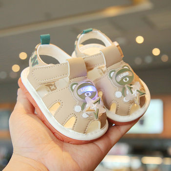 A Baby Korean Style Breathable Sandals Spring and Summer Girls Cartoon 0-2 Years Old Boy Baby Scream Toddler Shoes Wholesale 1