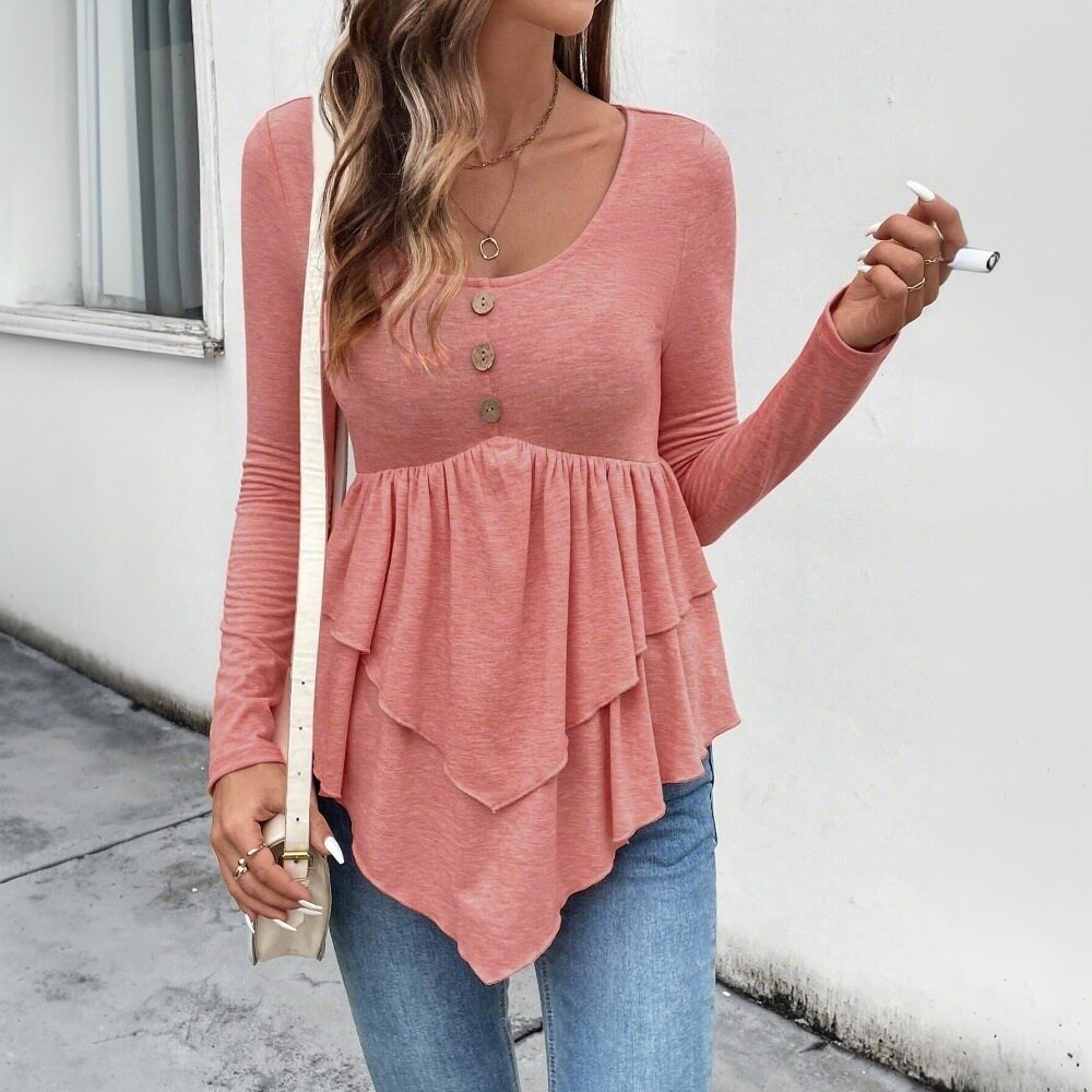Casual Womens T Shirt Slim Fit Stylish Versatile Spring Summer Collection Wholesale Available