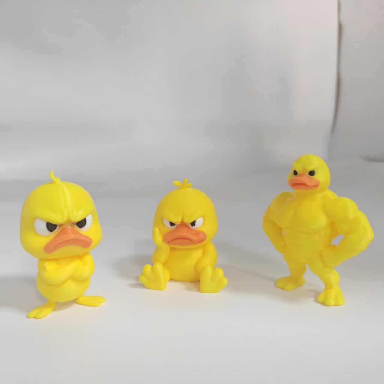 Cross-Border Popular 1-Piece/3-Piece Set of Funny Combination Duck House, Home Decoration Desktop Ornaments