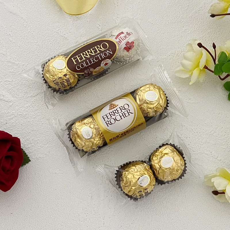 Ferrero Chocolate 2 Pieces, 3 Pieces, 5 Pieces Wedding Candy Gift Box with Holiday Gifts, High-End Gifts, Hazelnut