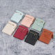 Wallet New Button Wallet Women's Solid Color Wallet Thin Women's Wallet Card Holder Short Coin Purse Cross-Border Wholesale