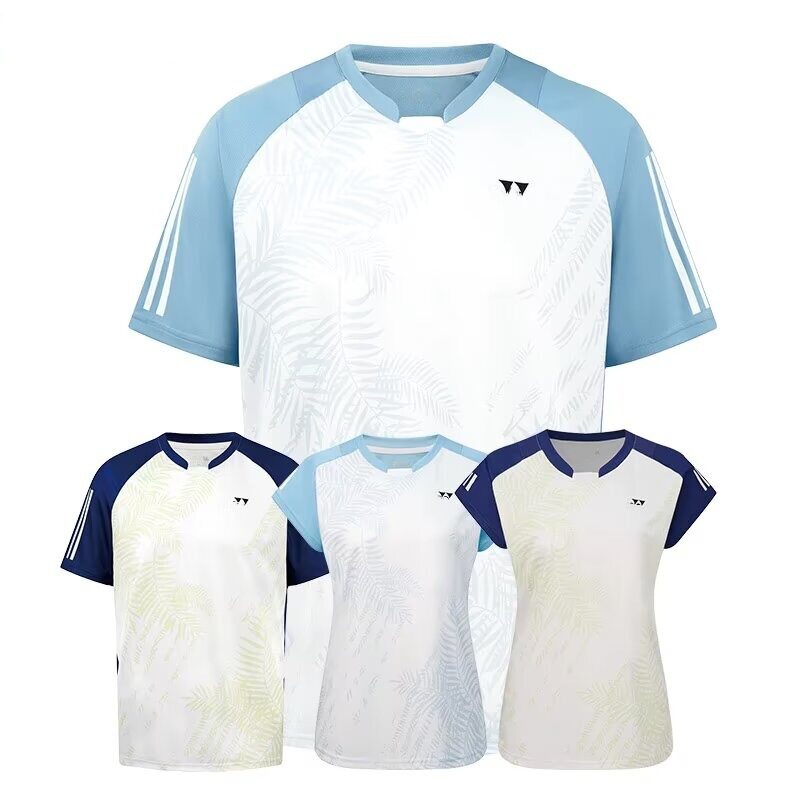ชุดกีฬาแบดมินตันรุ่นใหม่ 2026Yy สำหรับผู้ชายและผู้หญิง เสื้อผ้าเทนนิสระบายอากาศแห้งเร็ว ชุดแบดมินตันสำหรับเยาวชน พิมพ์ลาย
