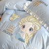 Factory direct sales of Princess Dishnike Aisha cotton washed cotton four-piece Children's cotton bedding 4