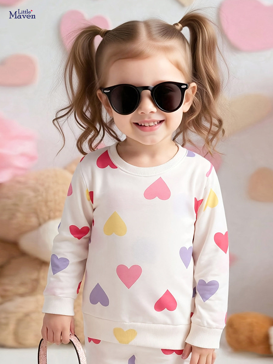 Girls' Autumn Long-Sleeve Hoodie from Source Factory, Cute Baby Top