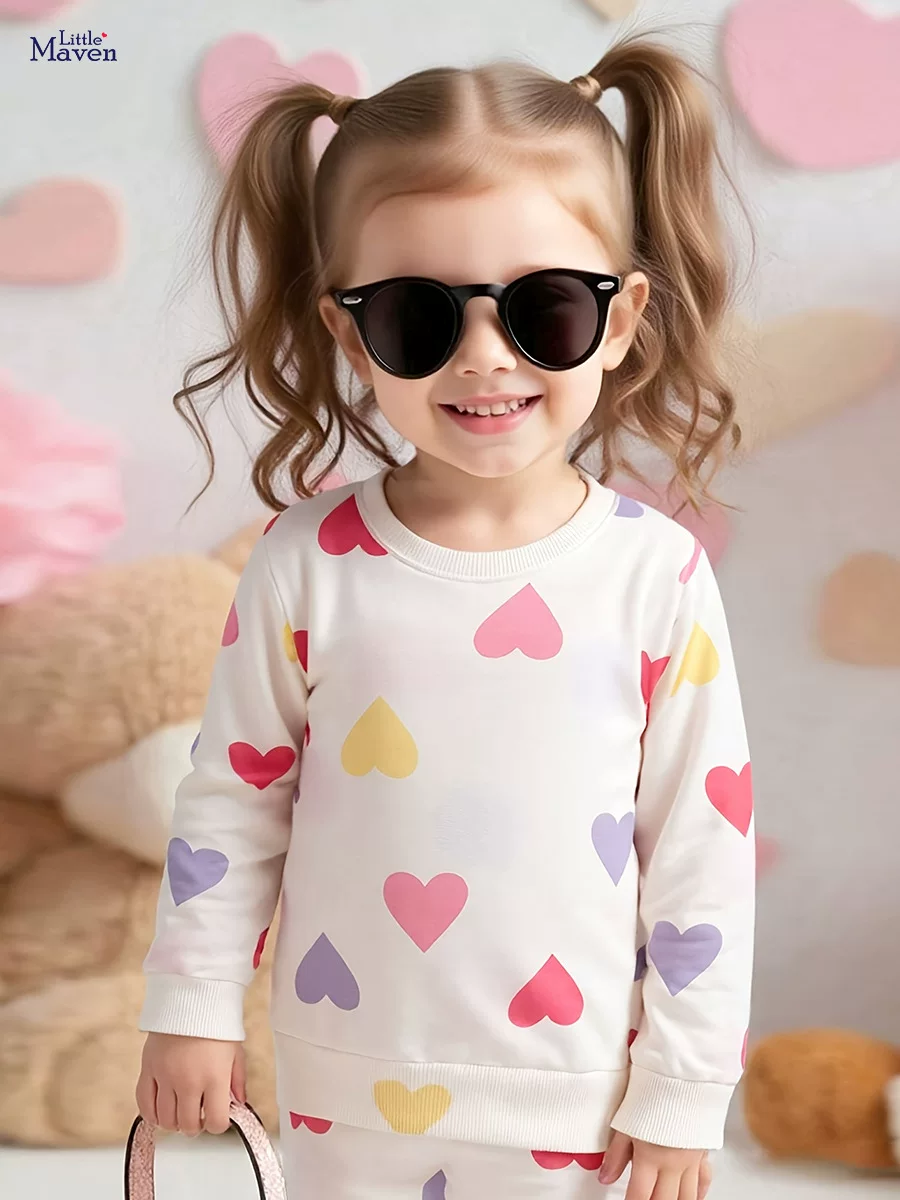 Girls' Autumn Long-Sleeve Hoodie from Source Factory, Cute Baby Top