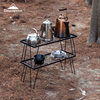 Koman T-229 Outdoor Travel Mountain Picnic Iron Combination Storage Rack Outdoor Portable Camping Style Foldableing Table