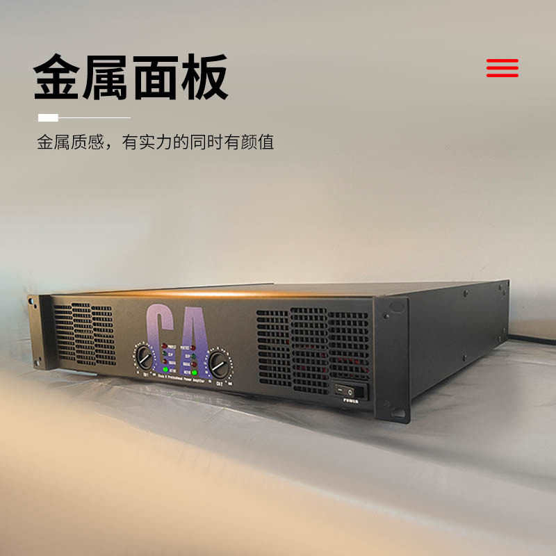 Cross-Border Power Amplifier 500W*2 Professional Pure Power Amplifier for Home Ktv and Conference Rooms, High-Quality Audio with Constant Voltage and High Fidelity