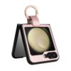 Suitable for the New Samsung Foldable Screen Z Flip8 Small Chanel-Style Phone Case Z Flip5/4/3 Ring Flip Leather Case