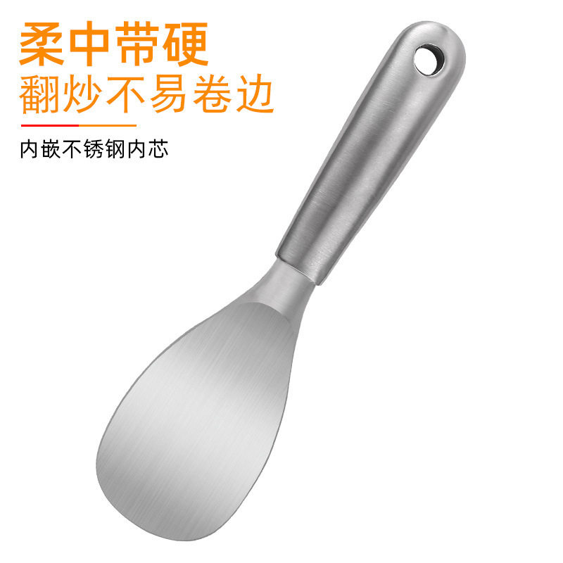 304 Stainless Steel Handle Silicone Rice Spoon Kitchen Rice Cooker Spoon Rice Spoon Non-Stick Rice Silicone Kitchen Utensils
