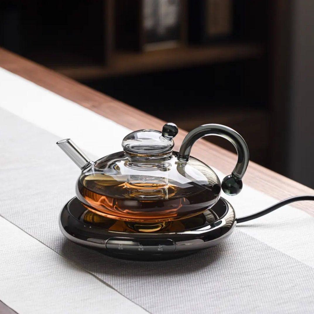 [Authentic] Small Electric Ceramic Stove Ultra-Thin Mini Household Retro Heating Water Boiling Intelligent Insulation Cooking Glass Tea Stove