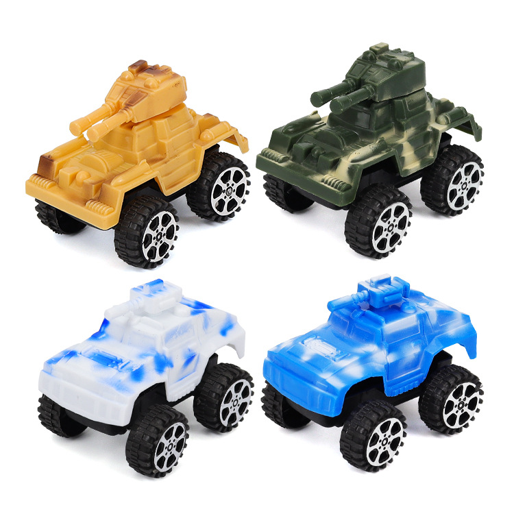 工厂批发儿童塑料回力车 宝宝地摊热卖军事迷彩坦克模型玩具礼品